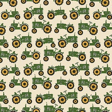 Tractors-Cotton-Fabric