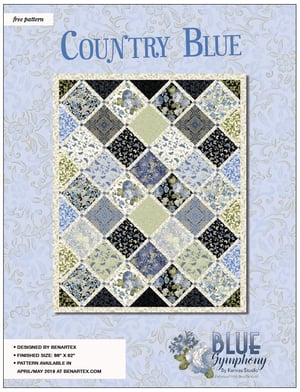 Country Blue Symphony 9002 Quilt Pattern-1